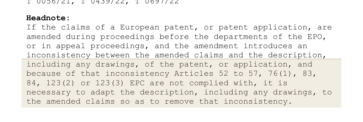 Official G 1/25 Headnote from the EPO datasheet